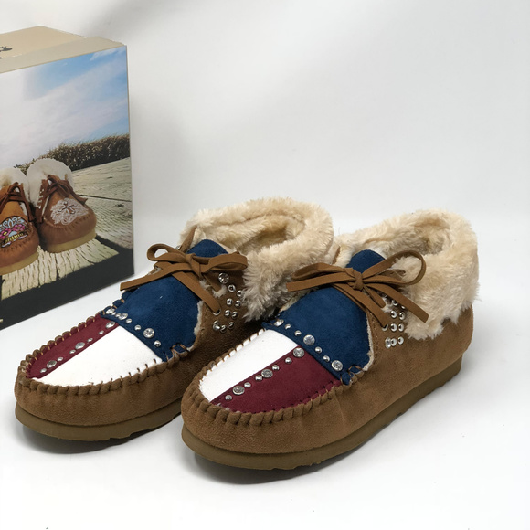 LAST ONE! Montana West Moccasins Texas Beige - Picture 8 of 8